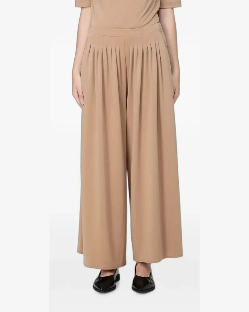 Max Mara pleated wide-leg trousers - Braun Braun