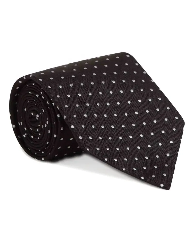 Tom Ford polka-dot silk tie - Schwarz Schwarz