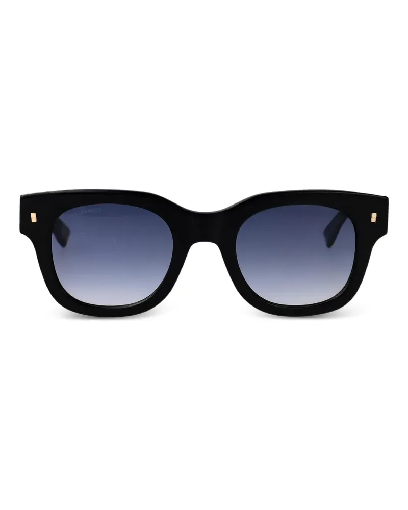 Dsquared2 Sonnenbrille mit eckigem Gestell - Schwarz Schwarz