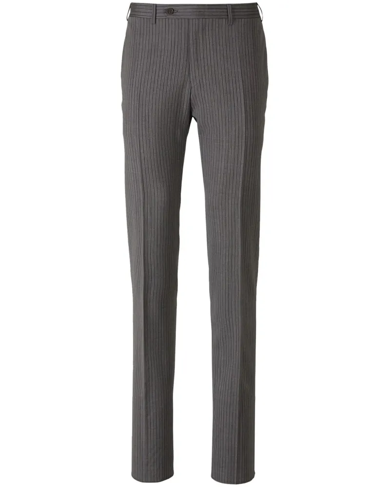 Canali Gestreifte Hose - Grau Grau