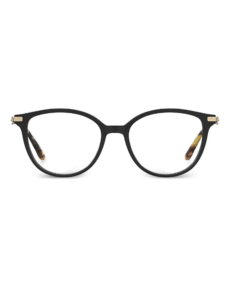 Pierre Cardin Runde Brille mit Verzierung - Schwarz Schwarz