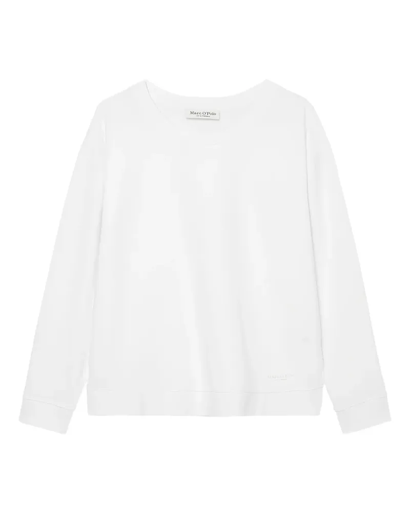 Marc O'Polo Sweatshirt mit Rundhalsausschnitt - Weiß Weiß