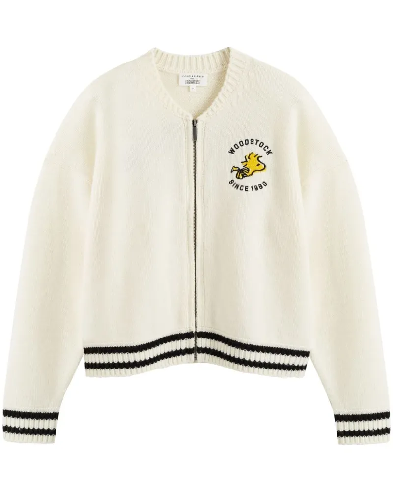 Chinti & Parker Snoopy Cardigan - Nude Nude