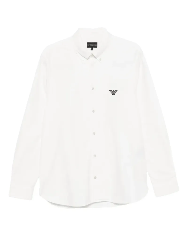 Emporio Armani Poloshirt mit Knopfverschluss - Nude Nude