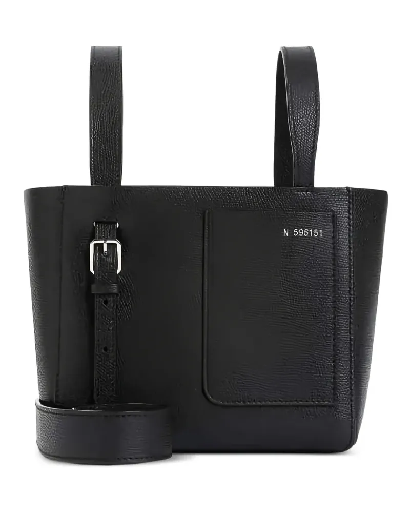 Valextra Soft Bucket Micro buckle tote bag - Schwarz Schwarz