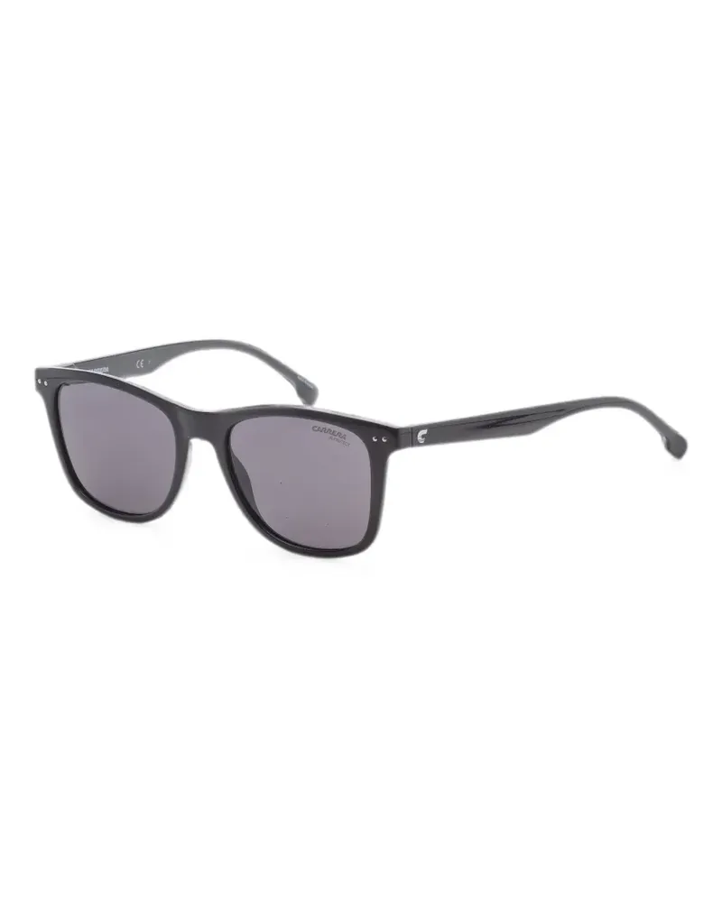 Carrera Sonnenbrille mit eckigem Gestell - Schwarz Schwarz