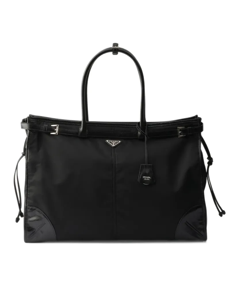 Prada Bonnie Tote Bag aus Re-Nylon - Schwarz Schwarz