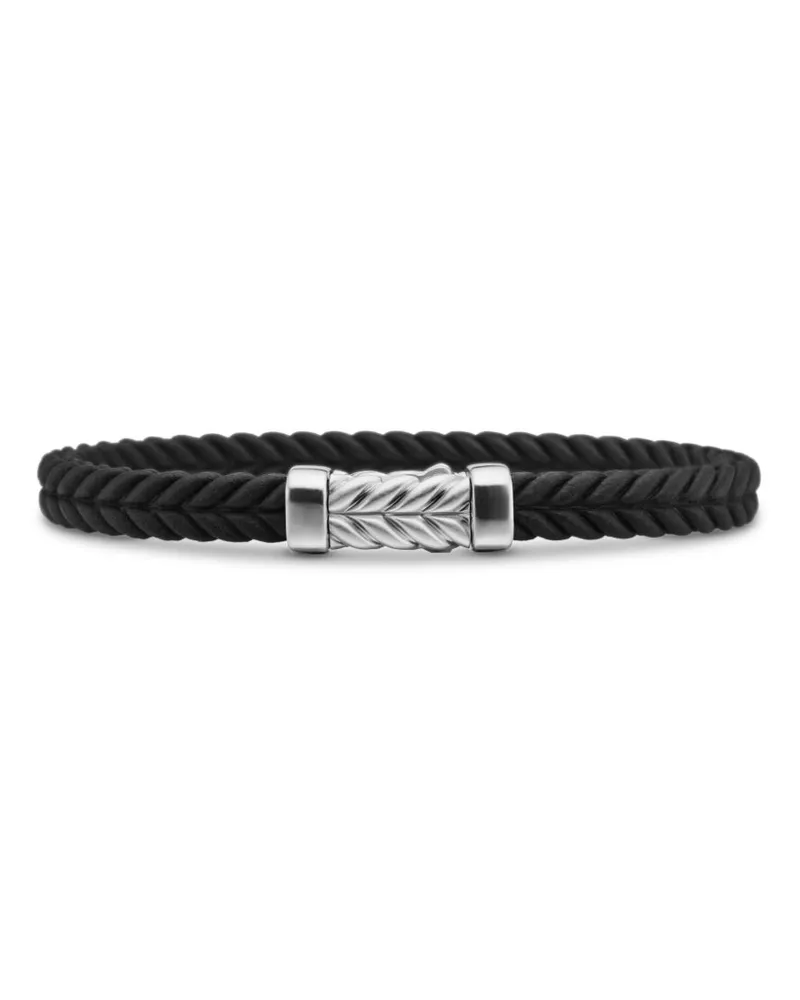 David Yurman Chevron Armband aus Sterlingsilber 6mm Silber