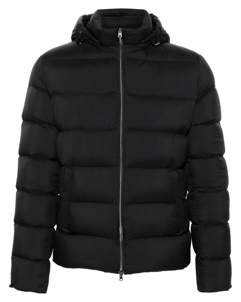 Herno Jacke mit Logo-Schild - Schwarz Schwarz