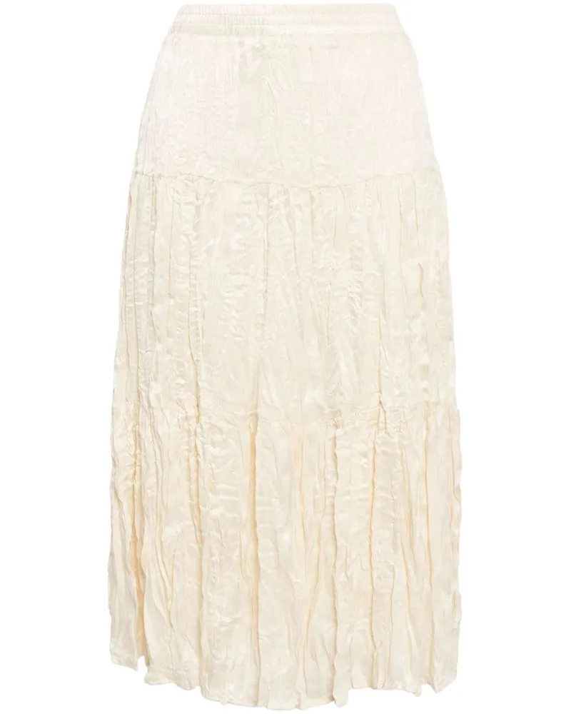 Tout a Coup Gestufter Midirock - Nude Nude