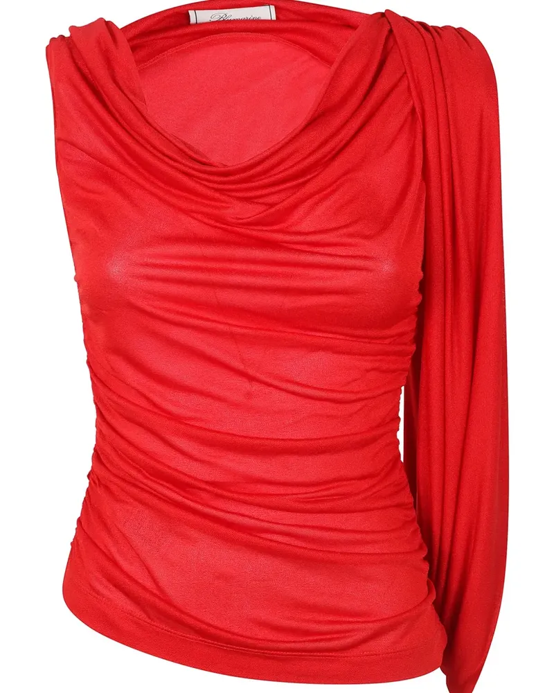 Blumarine Drapierte Bluse - Rot Rot