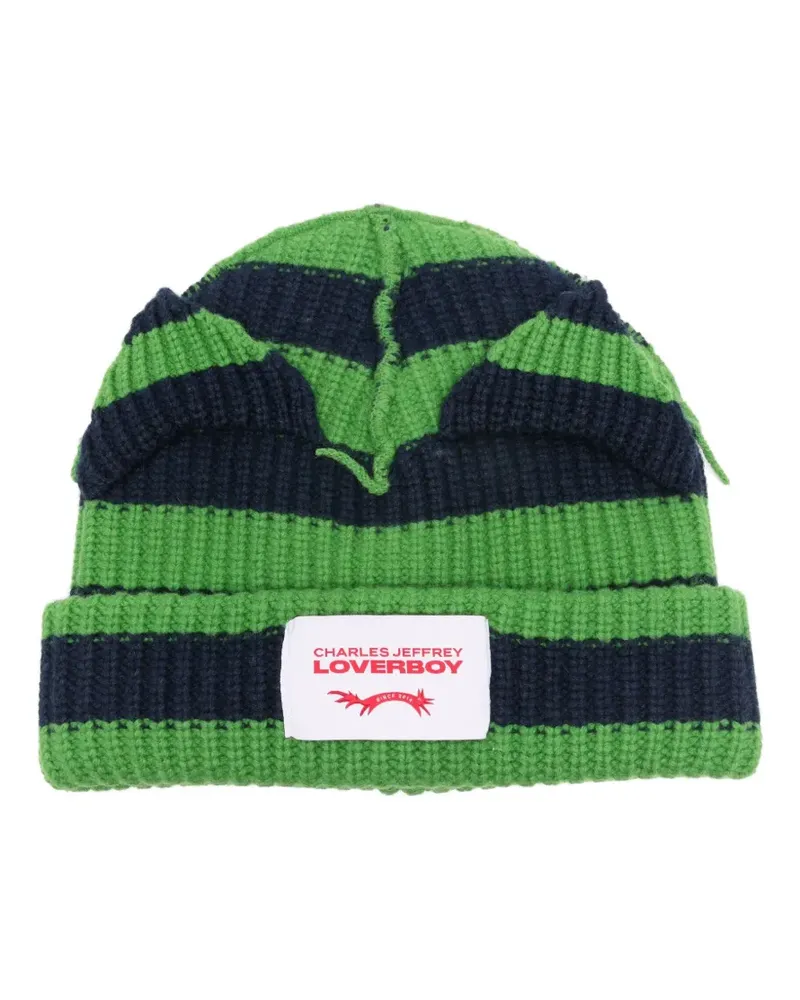 Charles Jeffrey Loverboy Beanie mit Ohren - Grün Grün
