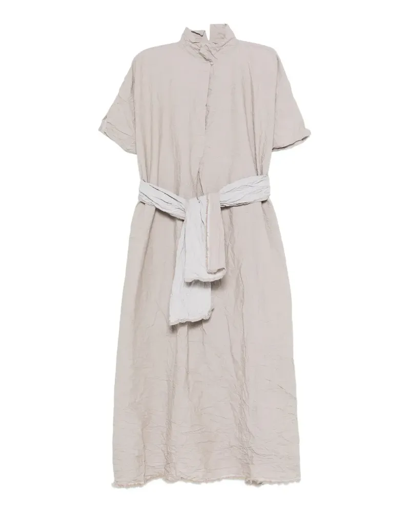 Daniela Gregis button-detail midi dress - Nude Nude