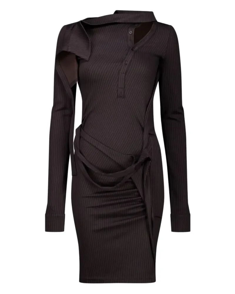 OTTOLINGER Ada Minikleid mit Nadelstreifen - Schwarz Schwarz