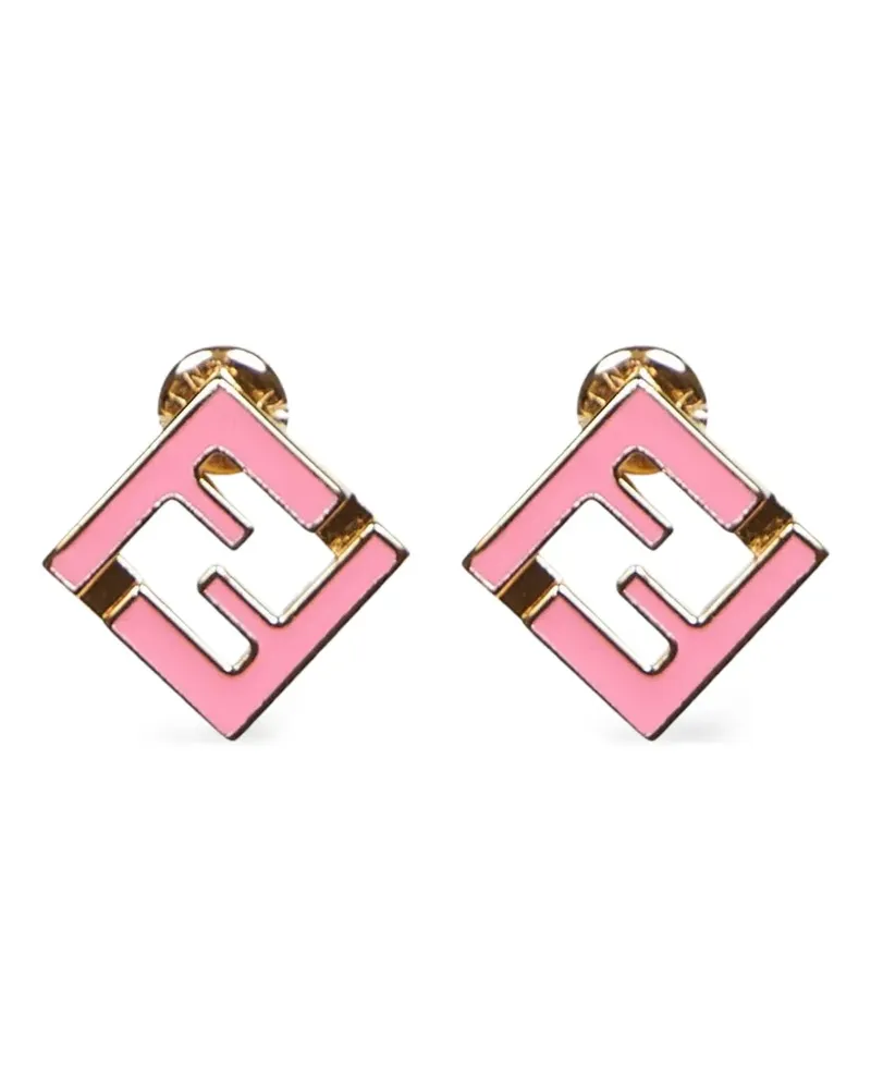 Fendi FF logo earrings - Gold Gold