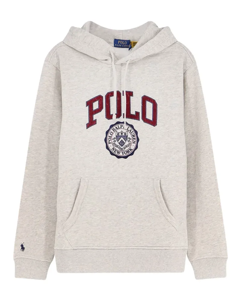 Ralph Lauren logo fleece hoodie - Grau Grau