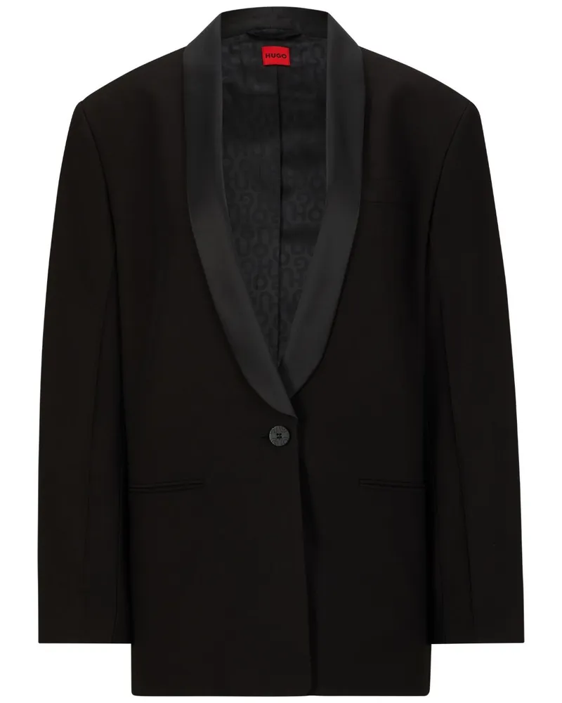 HUGO BOSS Blazer mit Schalkragen - Schwarz Schwarz