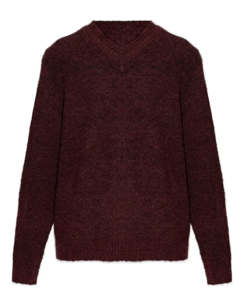 Samsøe & Samsøe Safloyd Pullover mit V-Ausschnitt - Rot Rot