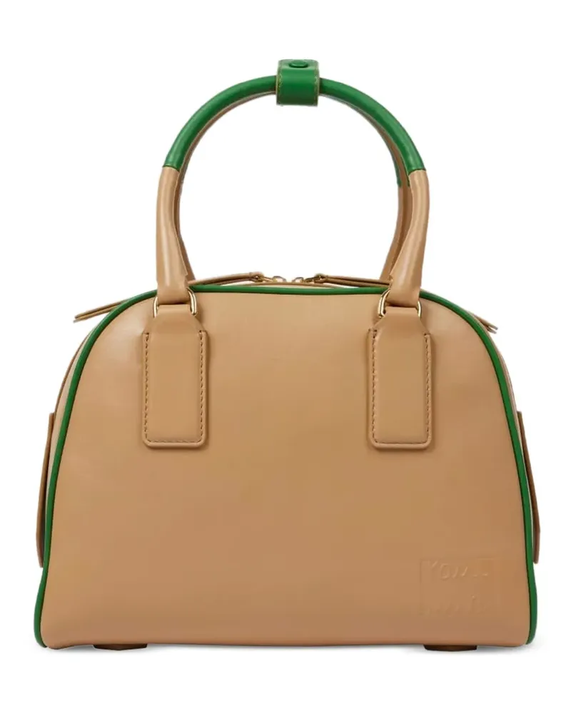 Paul Smith Tasche aus Leder mit Kontrastbesatz - Nude Nude