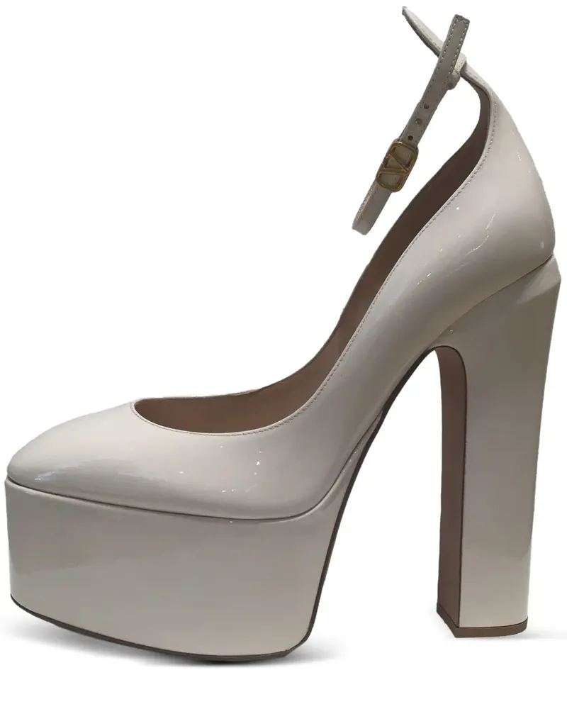 Valentino Garavani Tan-Go Plateau-Pumps 155mm - Nude Nude