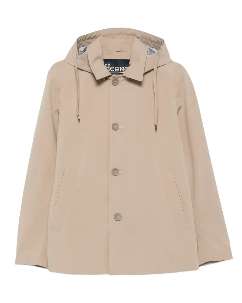 Herno Kapuzenjacke mit Knöpfen - Nude Nude