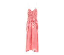 ruched midi dress - Rosa