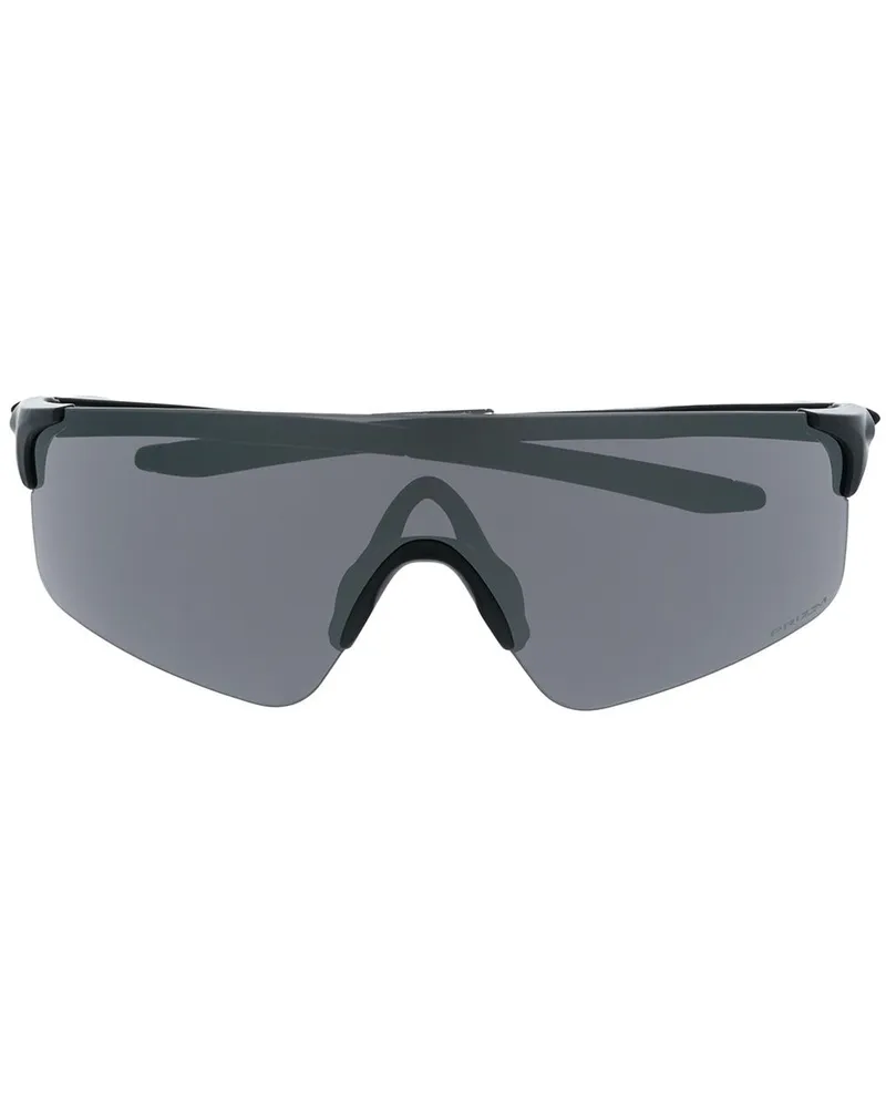 Oakley Geometrische Ski-Sonnenbrille - Schwarz Schwarz