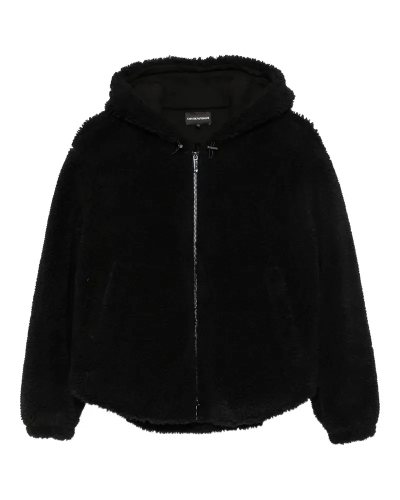 Emporio Armani Kapuzenjacke mit Reißverschluss - Schwarz Schwarz