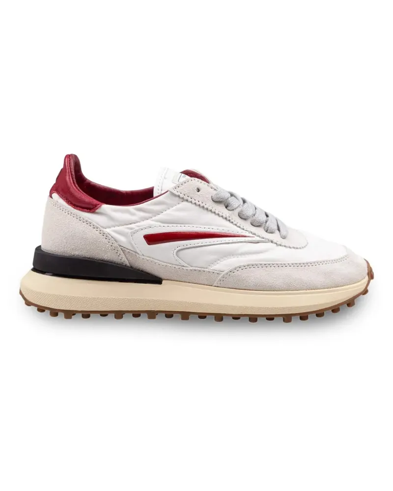 D.A.T.E. Atleta Sneakers mit Wildledereinsatz - Weiß Weiß