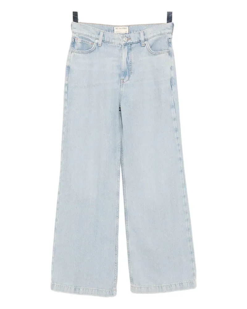Free People Gestreifte Jeans - Blau Blau