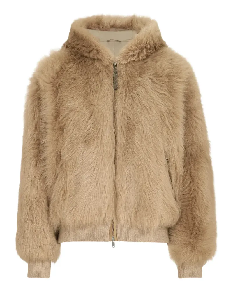 Brunello Cucinelli Jacke mit Kapuze - Nude Nude