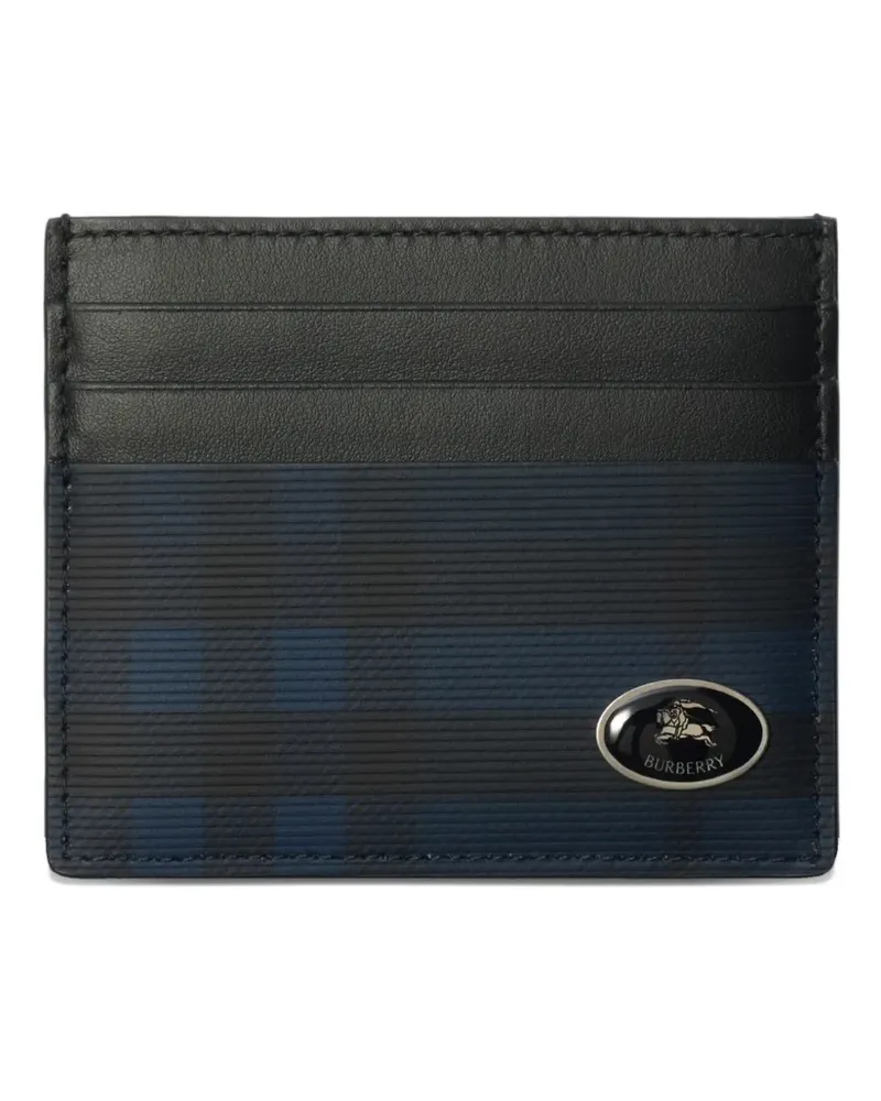 Burberry Kartenetui mit Karomuster - Blau Blau