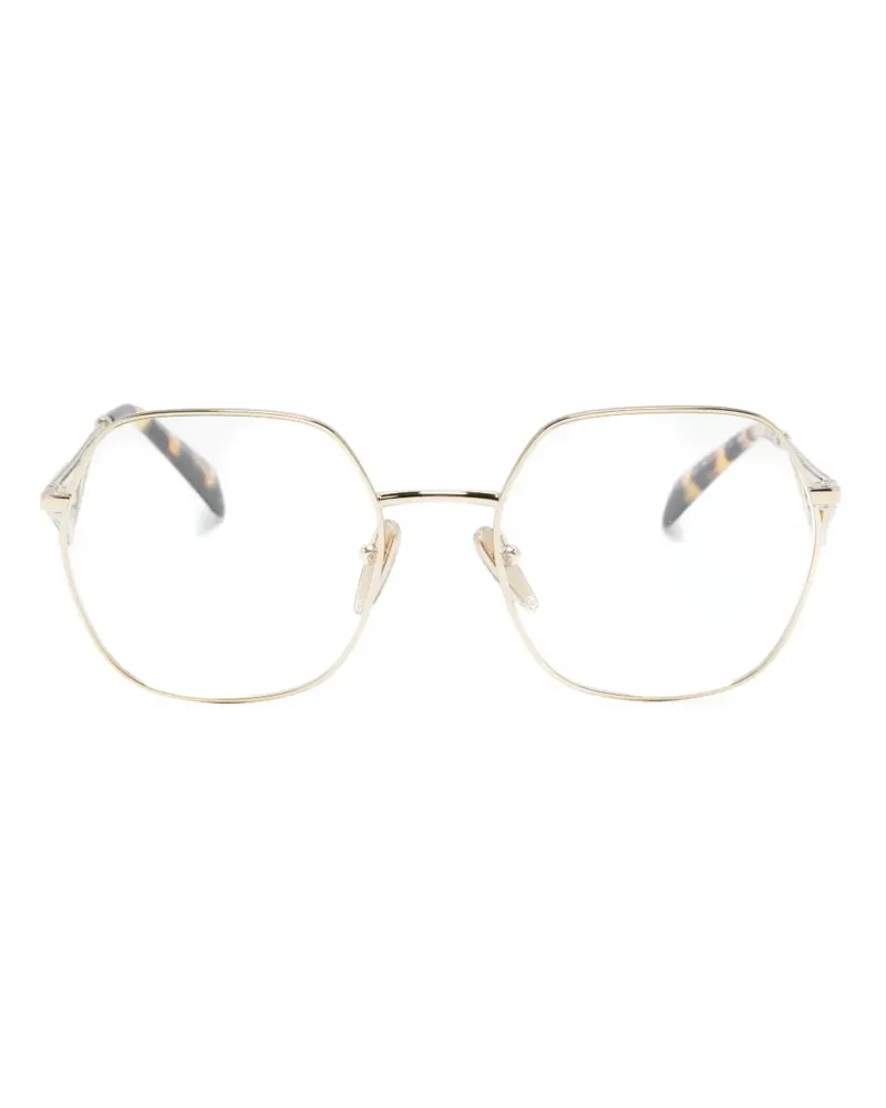 Prada Brille mit Logo - Gold Gold