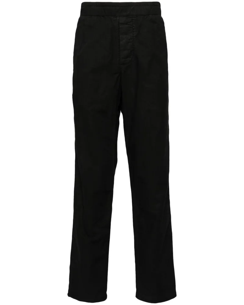James Perse Strukturierte Hose mit lockerem Schnitt Schwarz