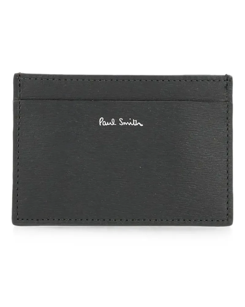 Paul Smith logo-print card holder - Schwarz Schwarz