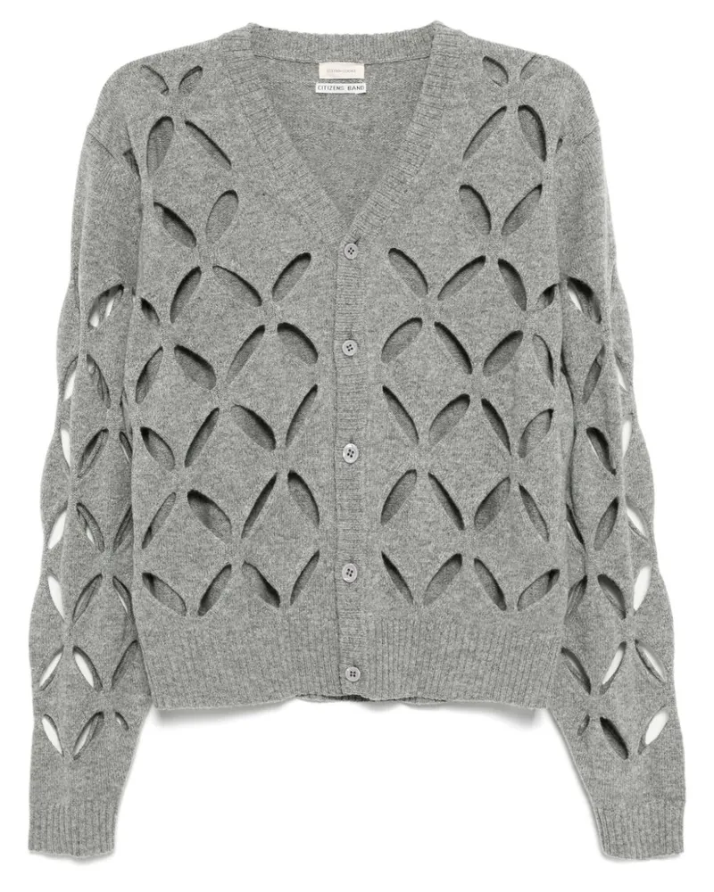 STEFAN COOKE Cardigan mit Schlitzen - Grau Grau