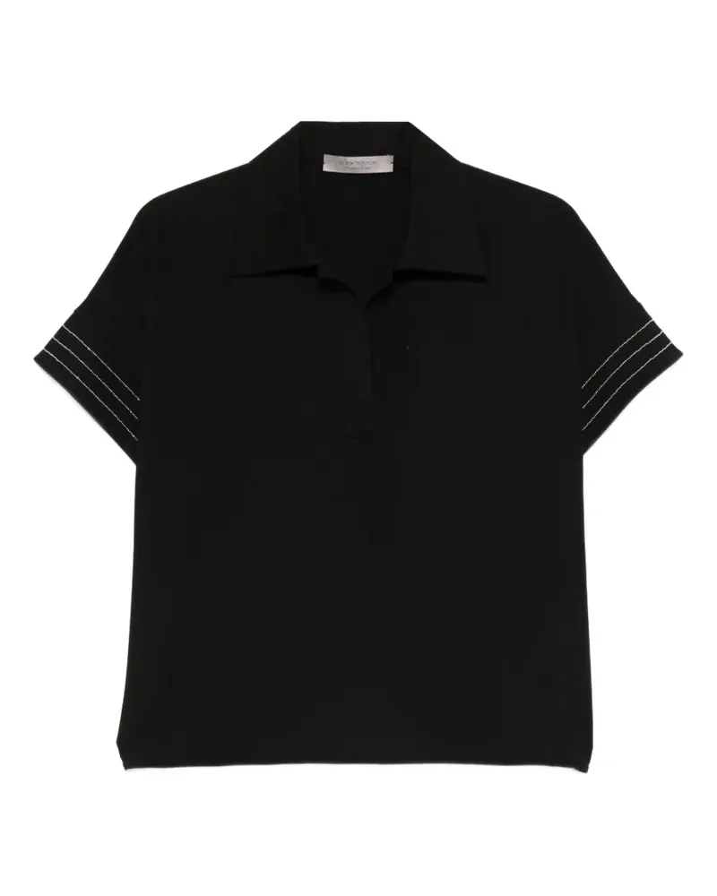 D.EXTERIOR Kurzärmeliges Oberteil - Schwarz Schwarz