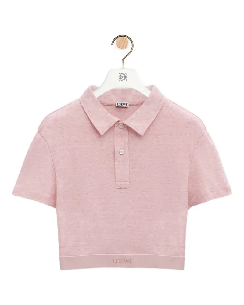 Loewe cropped polo top - Rosa Rosa