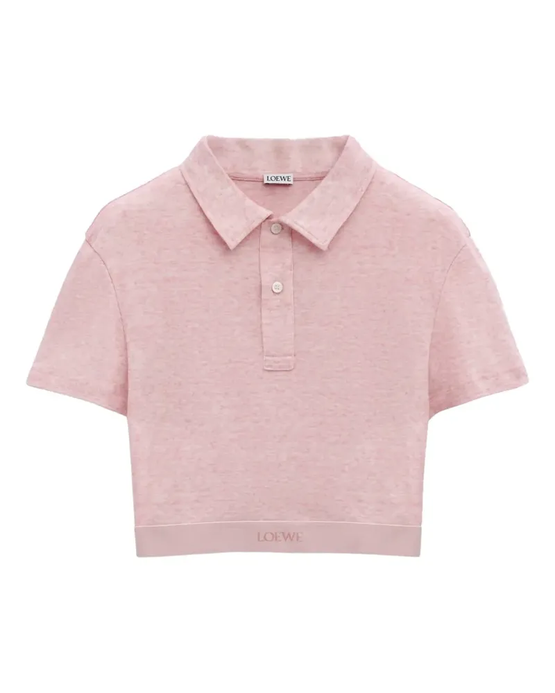 Loewe cropped polo top - Rosa Rosa
