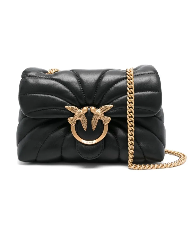 Pinko Mini Love Puff Umhängetasche - Schwarz Schwarz