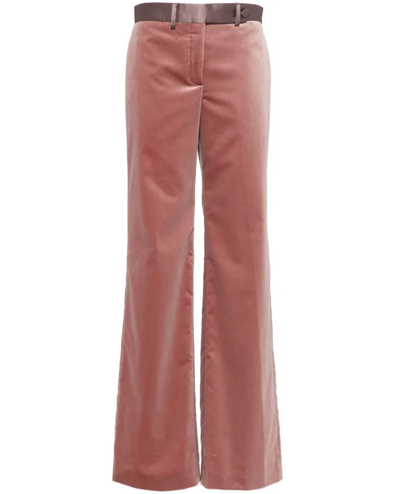 Paul Smith Hose in Samtoptik Rosa