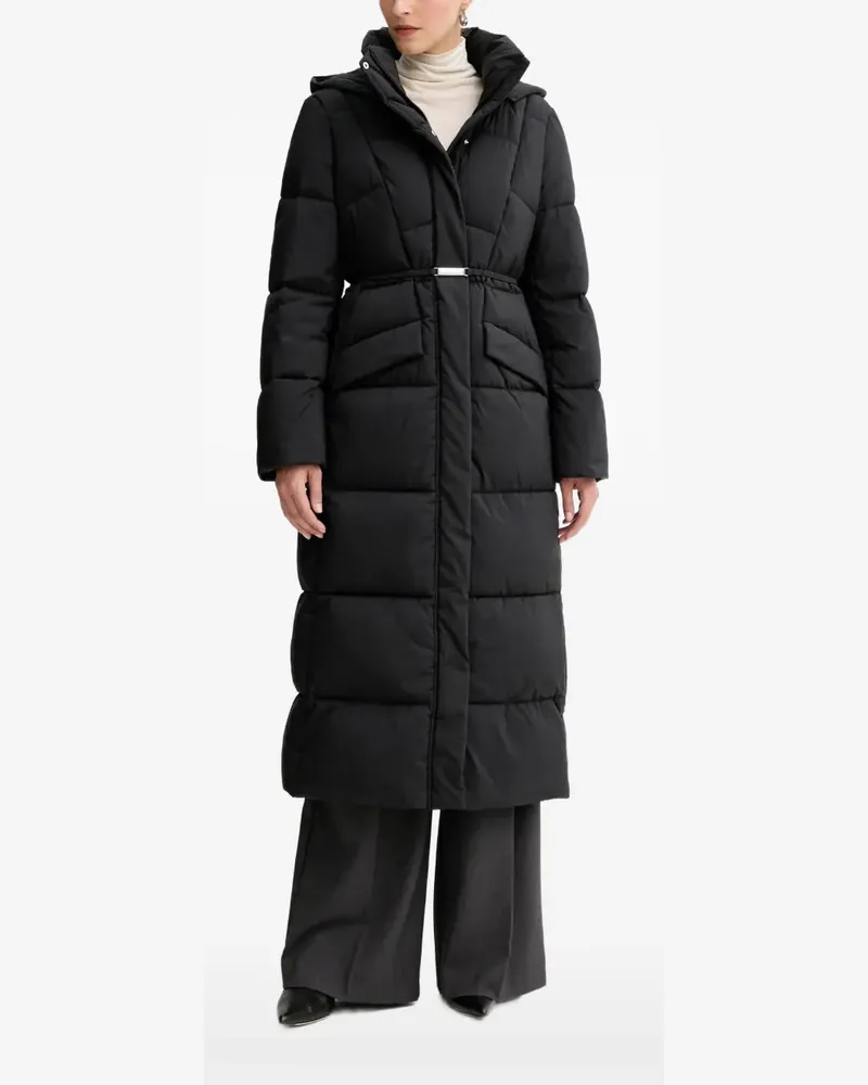 HUGO BOSS Steppjacke mit Gürtel - Schwarz Schwarz