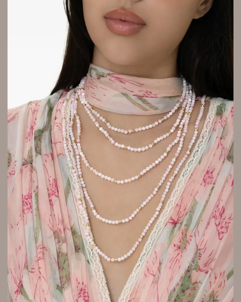 Robinson Pelham Blanc Utopia beaded necklace - Gold Gold