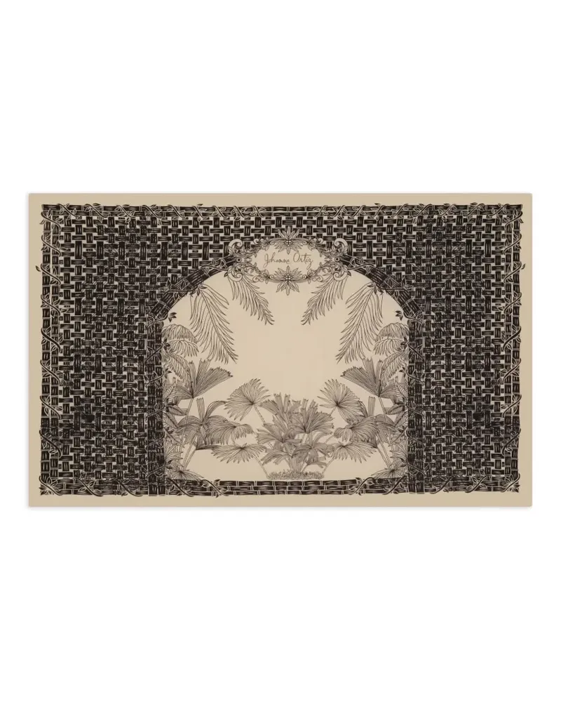 Johanna Ortiz Harmonic Garden scarf - Nude Nude