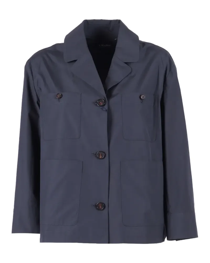 Max Mara button patch pocket jacket - Blau Blau