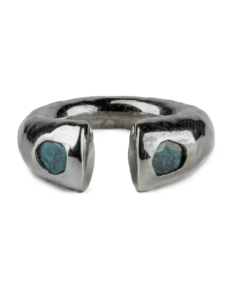 Parts Of Four Little Druid Sterlingsilberring mit Diamanten Silber