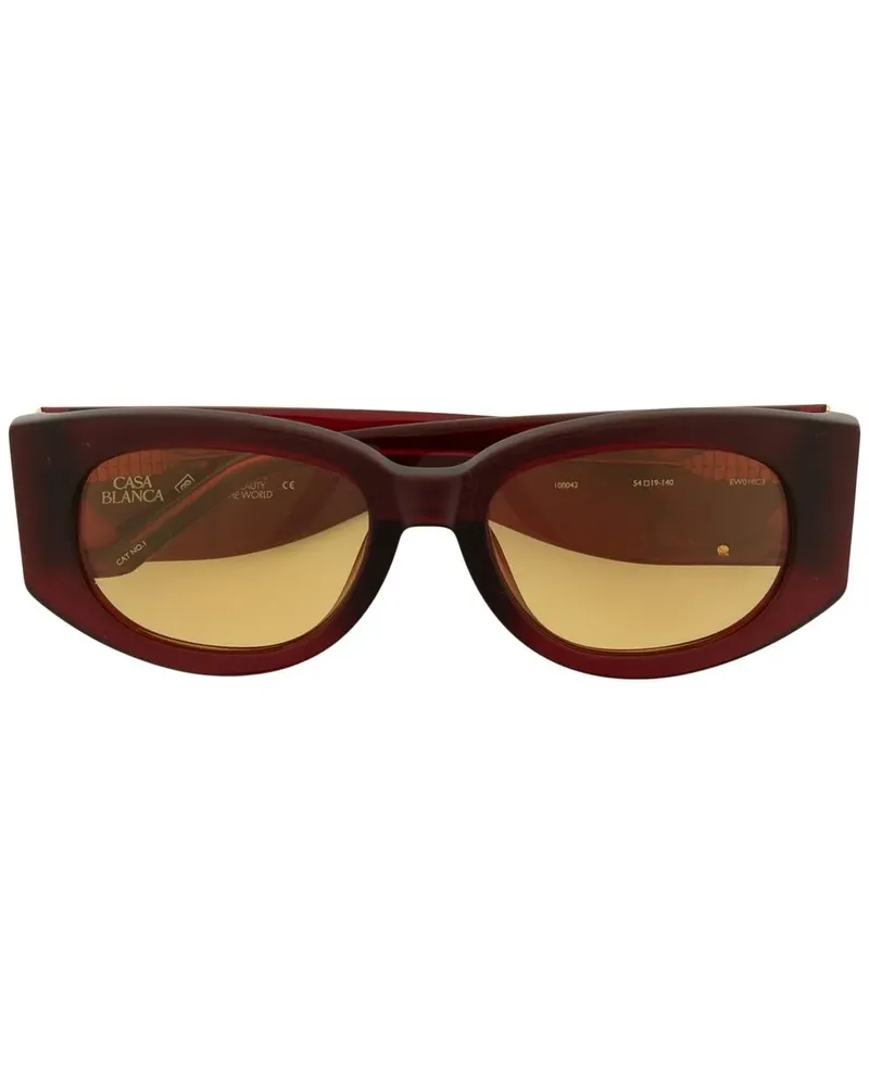 Casablanca Paris Ovale Gabrielle Sonnenbrille - Rot Rot