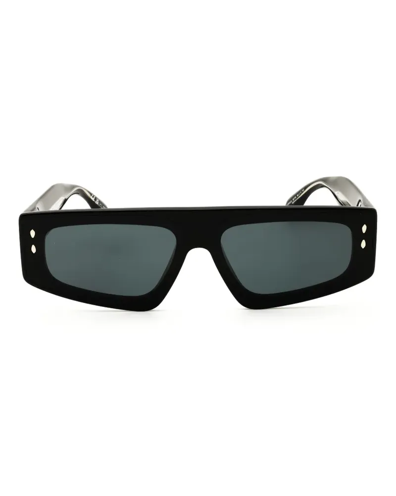 Isabel Marant Sonnenbrille mit eckigem Gestell - Schwarz Schwarz