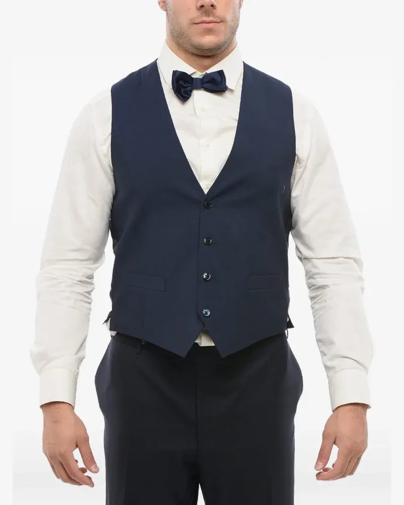 Corneliani four-button waistcoat - Blau Blau