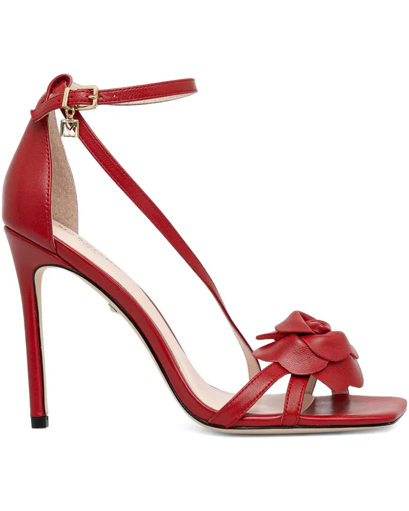 MARCIANO Los Angeles 100mm peony stiletto sandals - Rot Rot